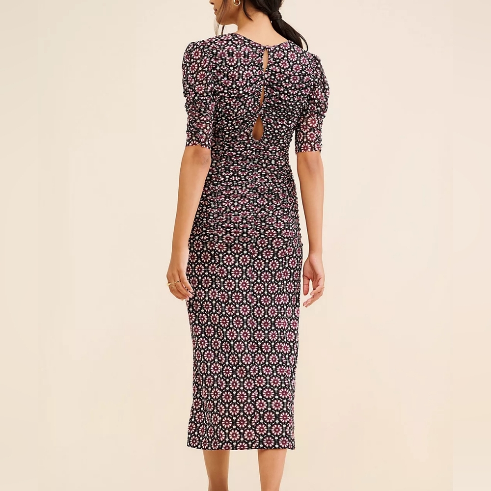 Free People Briella Midi Dress Flowy Boho Chic Cotton Midi - Picture 6 of 9